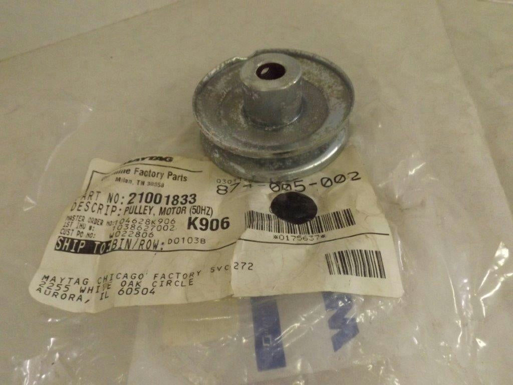 MAYTAG WHIRLPOOL WASHER 21001833 MOTOR PULLEY 50HZ NEW MAYTAG WHIRLPOOL WASHER 21001833 MOTOR PULLEY 50HZ NEW